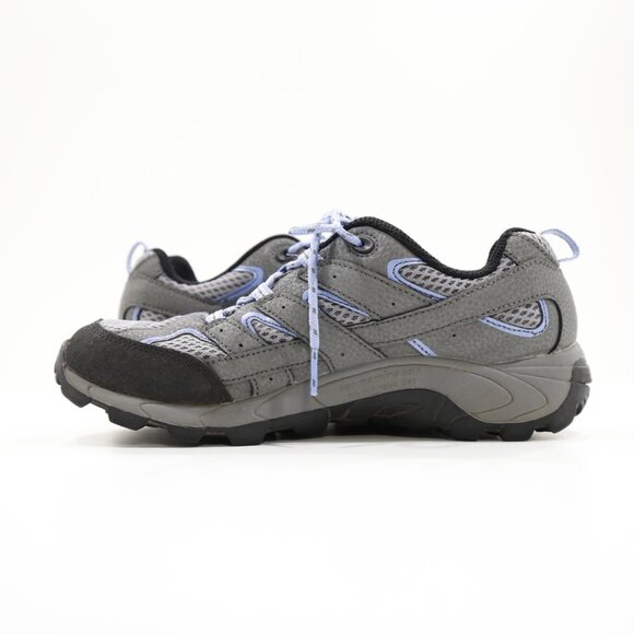 Merrell Moab-2 Gray Leather & Mesh Low Top Waterproof Hiking Boots - Women's 6 - Picture 5 of 7